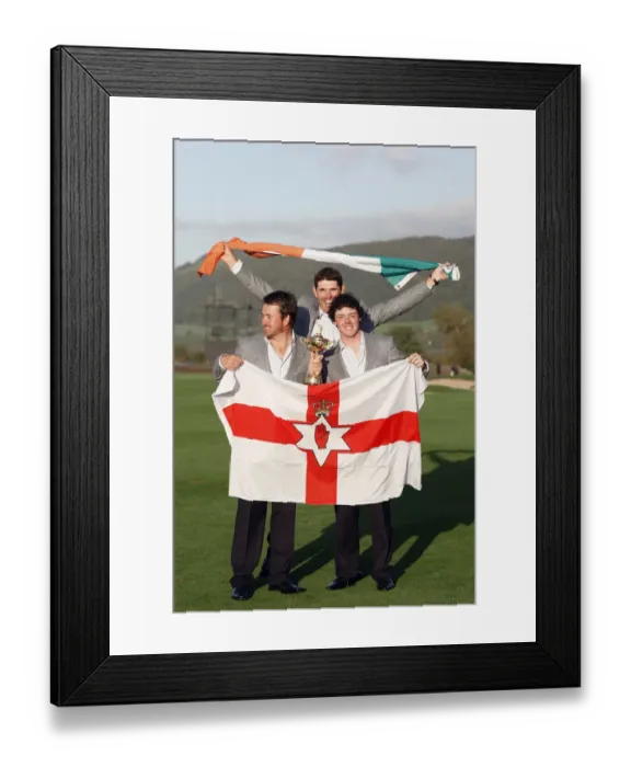 Framed Print : Padraig Harrington, Graeme Mcdowell & Rory Mcilroy Padrai Framed Print : Padraig Harrington, Graeme Mcdowell & Rory Mcilroy Padrai