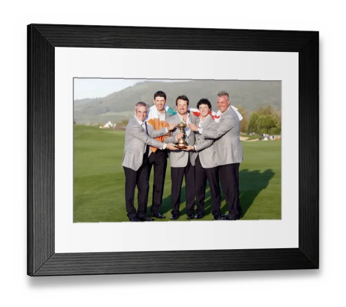 Framed Print : Mcginley, Padraig Harrington, Graeme Mcdowell, Rory Mcilroy, Dar