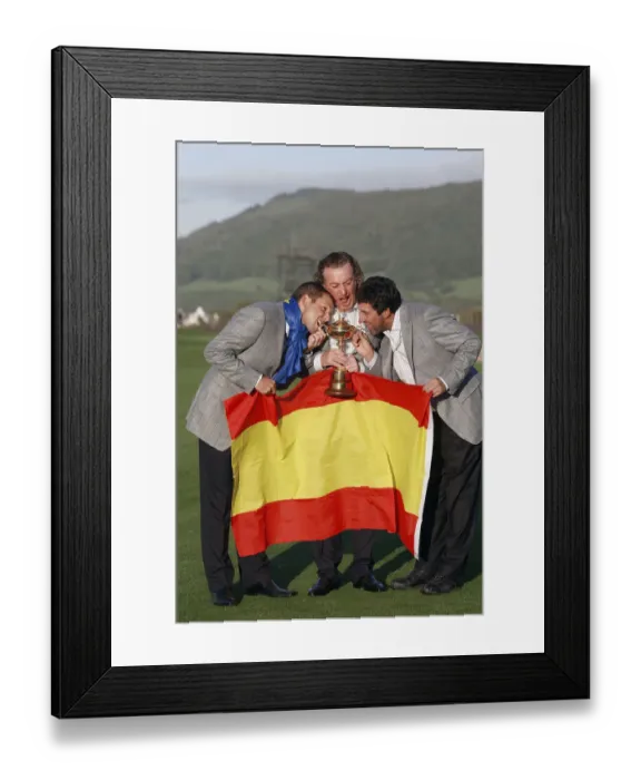Framed Print : Sergio Garcia, Miguel Angel Jimenez & Jose Maria Olazabal Framed Print : Sergio Garcia, Miguel Angel Jimenez & Jose Maria Olazabal