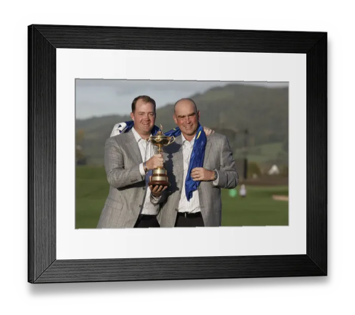 Framed Print : Peter Hanson & Thomas Bjorn Framed Print : Peter Hanson & Thomas Bjorn