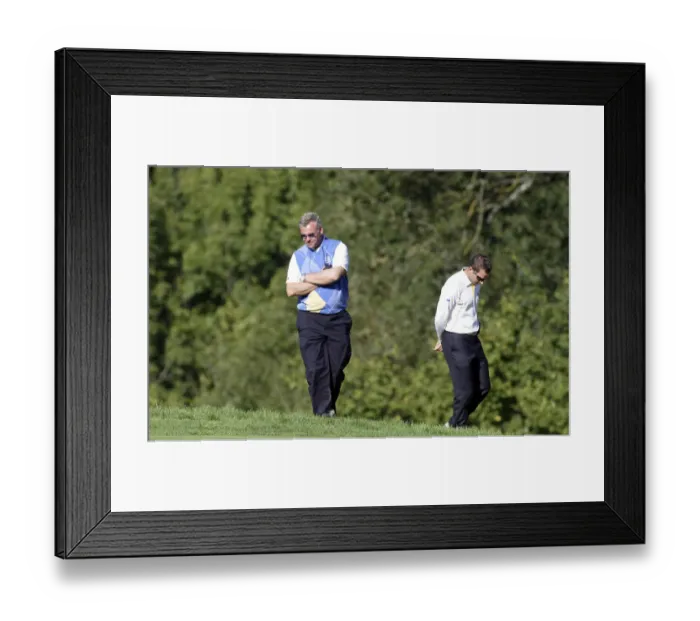 Framed Print : Darren Clarke & Sergio Garcia Framed Print : Darren Clarke & Sergio Garcia