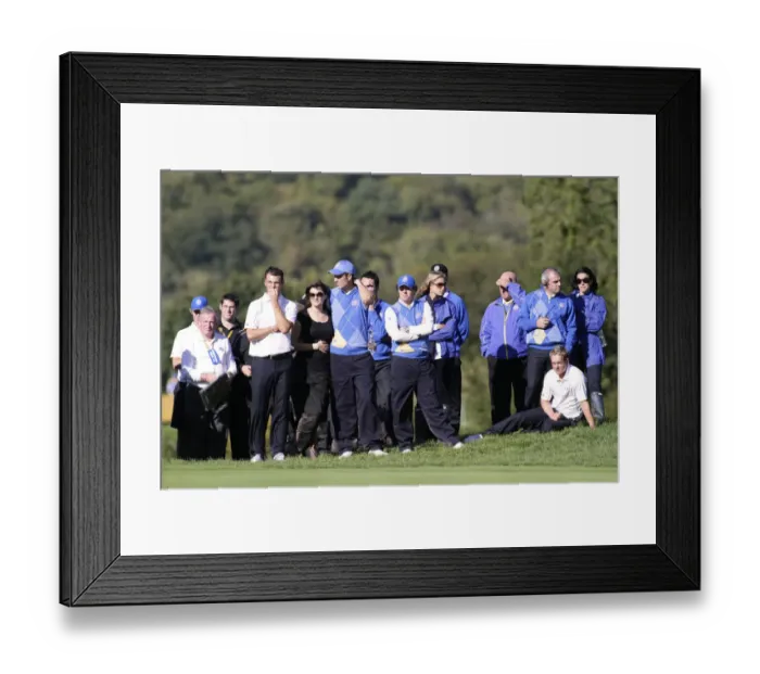Framed Print : Tense Moments On The 15th Green Framed Print : Tense Moments On The 15th Green