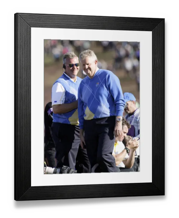 Framed Print : Colin Montgomerie & Darrn Clarke Framed Print : Colin Montgomerie & Darrn Clarke