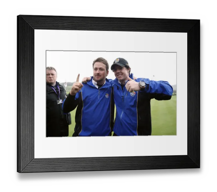 Framed Print : Graeme Mcdowell & Rory Mcilroy Celebrate Win Graeme Mcdo Framed Print : Graeme Mcdowell & Rory Mcilroy Celebrate Win Graeme Mcdo