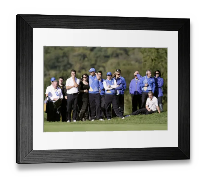 Framed Print : Tense Moments On The 15th Hole