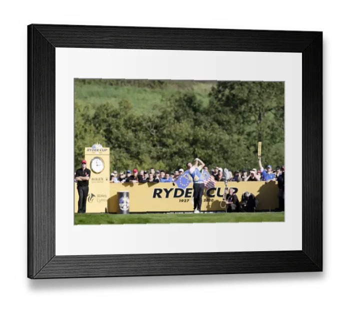 Framed Print : Graeme Mcdowell Drives On 16th Framed Print : Graeme Mcdowell Drives On 16th