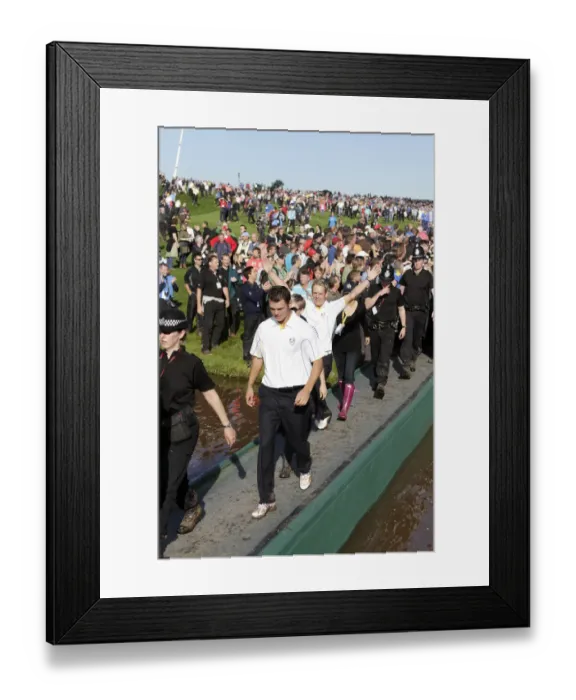 Framed Print : Martin Kaymer Walks On The 18th