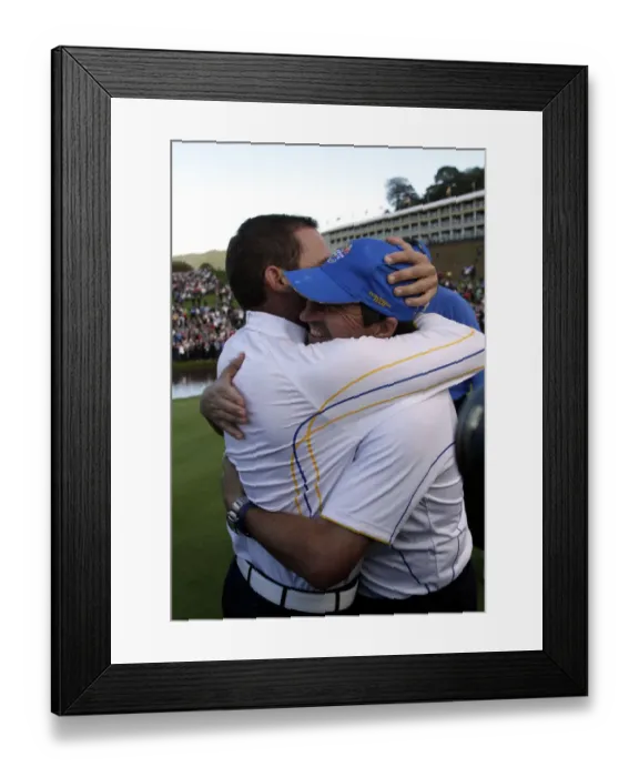 Framed Print : Olazabal & Sergio Garcia Framed Print : Olazabal & Sergio Garcia