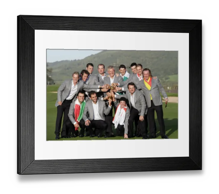 Framed Print : Victorious European Ryder Cup Team Framed Print : Victorious European Ryder Cup Team