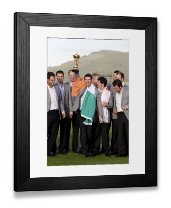 Framed Print : Padraig Harrington Does An Irish Jigg Framed Print : Padraig Harrington Does An Irish Jigg