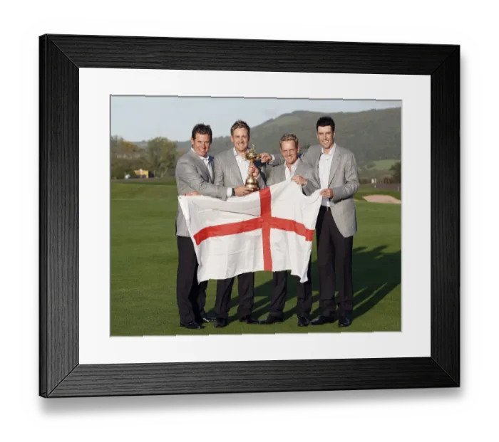 Framed Print : English Players, Westwood, Poulter Framed Print : English Players, Westwood, Poulter