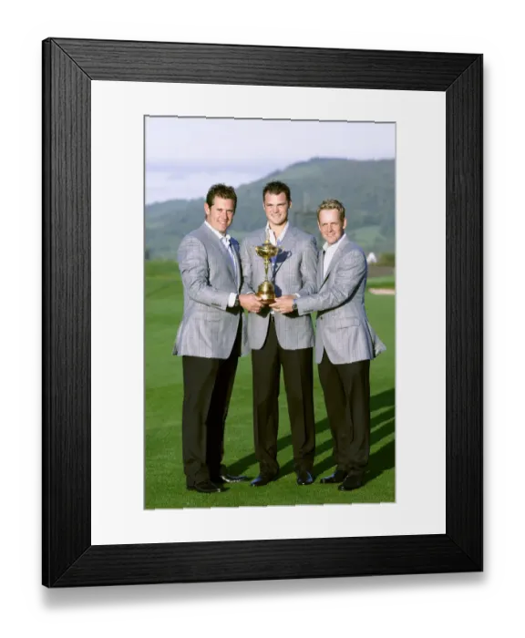 Framed Print : Westwood, Kaymer & Donald Framed Print : Westwood, Kaymer & Donald