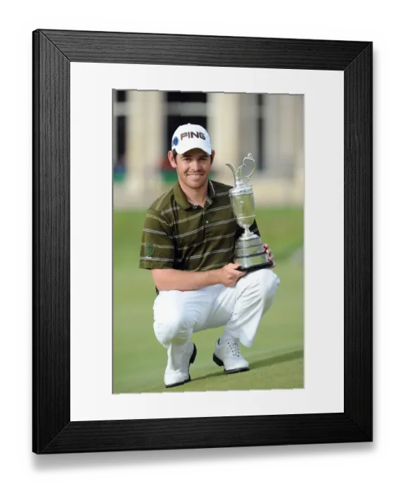 Framed Print : The Open Winner Louis Oosthuizen