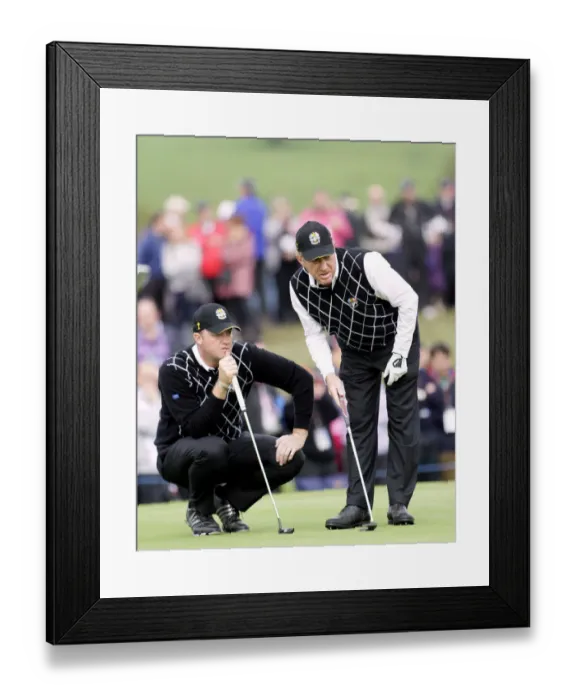 Framed Print : Miguel Angel Jimenez & Peter Hanson Framed Print : Miguel Angel Jimenez & Peter Hanson