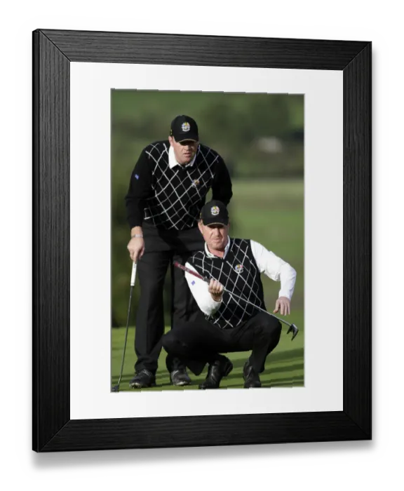 Framed Print : Peter Hanson & Miguel Angel Jimenez