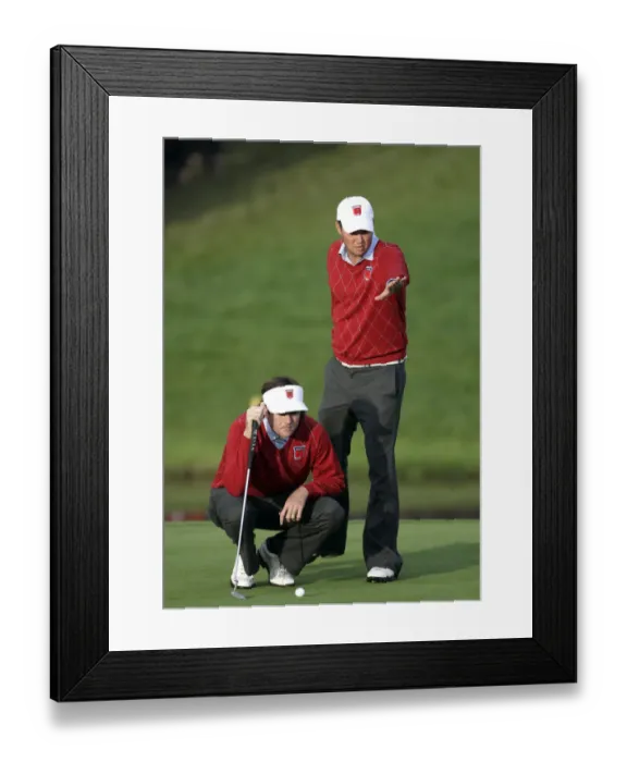 Framed Print : Bubba Watson & Jeff Overton Framed Print : Bubba Watson & Jeff Overton