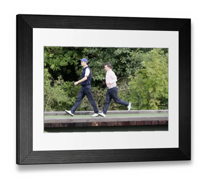 Framed Print : Ross Fisher & Graeme Mcdowell Framed Print : Ross Fisher & Graeme Mcdowell