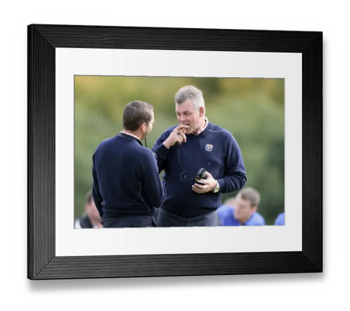 Framed Print : Sergio Garcia & Darren Clarke Framed Print : Sergio Garcia & Darren Clarke