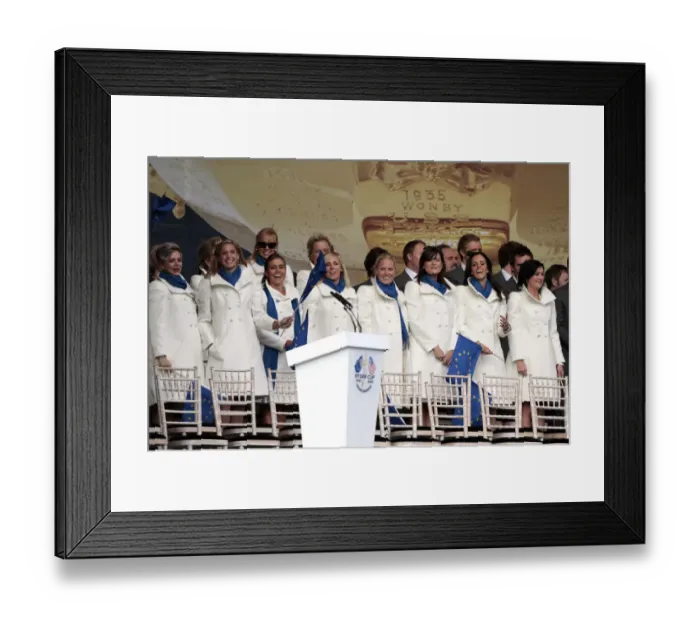 Framed Print : European Players Wives