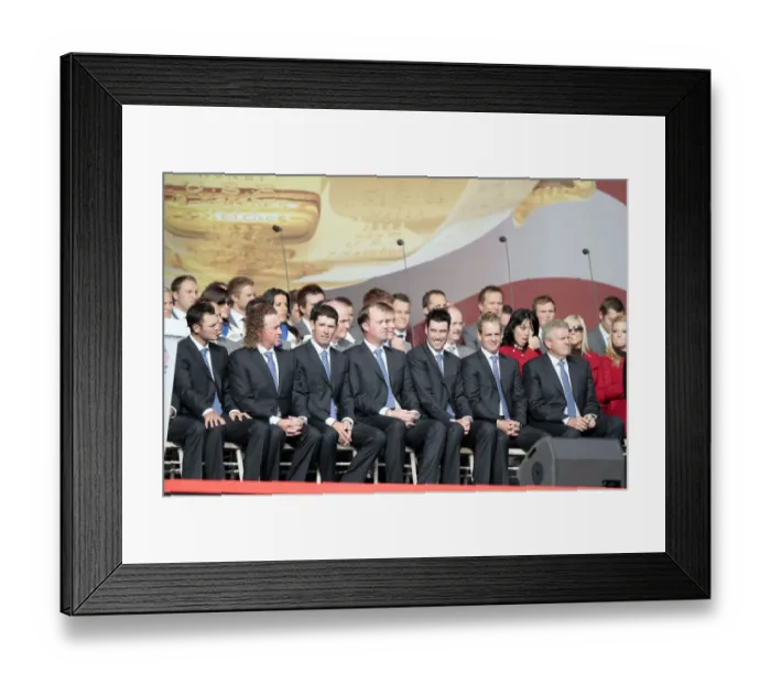 Framed Print : Colin Montgomerie & Team Framed Print : Colin Montgomerie & Team