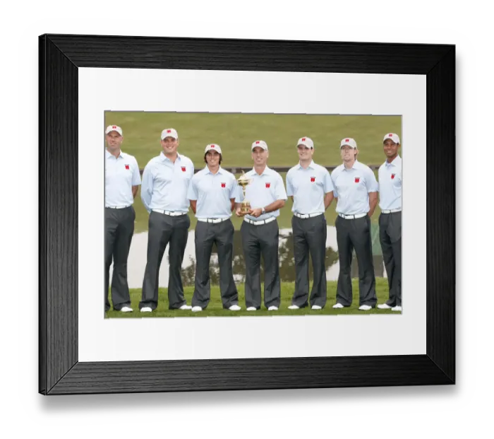 Framed Print : Corey Pavin & Team Framed Print : Corey Pavin & Team