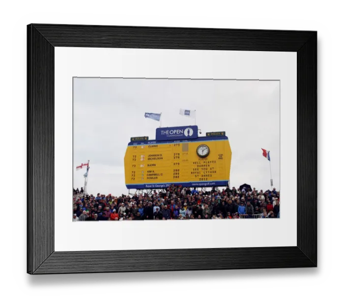 Framed Print : 18th Green Leaderboard Framed Print : 18th Green Leaderboard