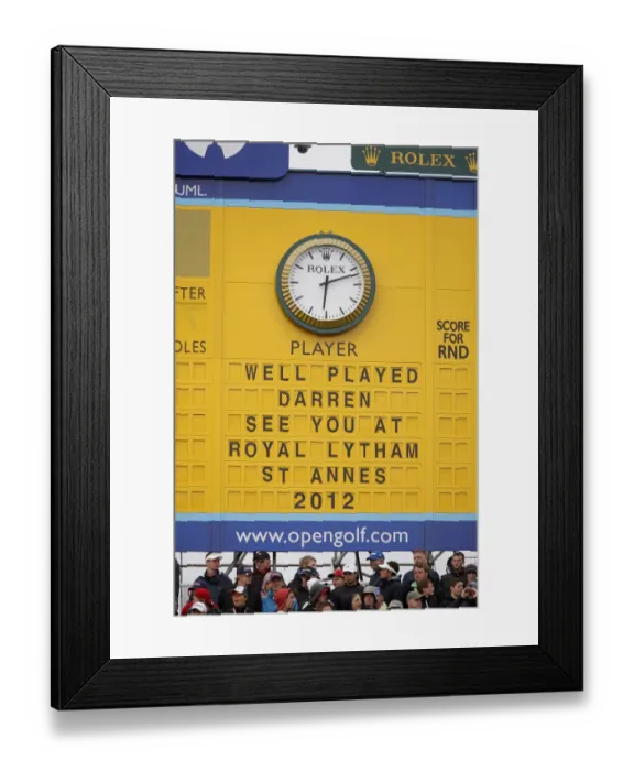 Framed Print : 18th Green Leaderboard Framed Print : 18th Green Leaderboard