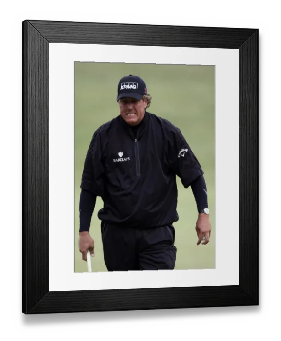 Framed Print : Phil Mickelson Grimaces Framed Print : Phil Mickelson Grimaces