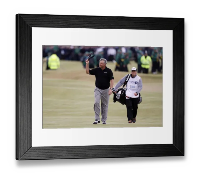Framed Print : Darren Clarke Walks Down The 18th Framed Print : Darren Clarke Walks Down The 18th