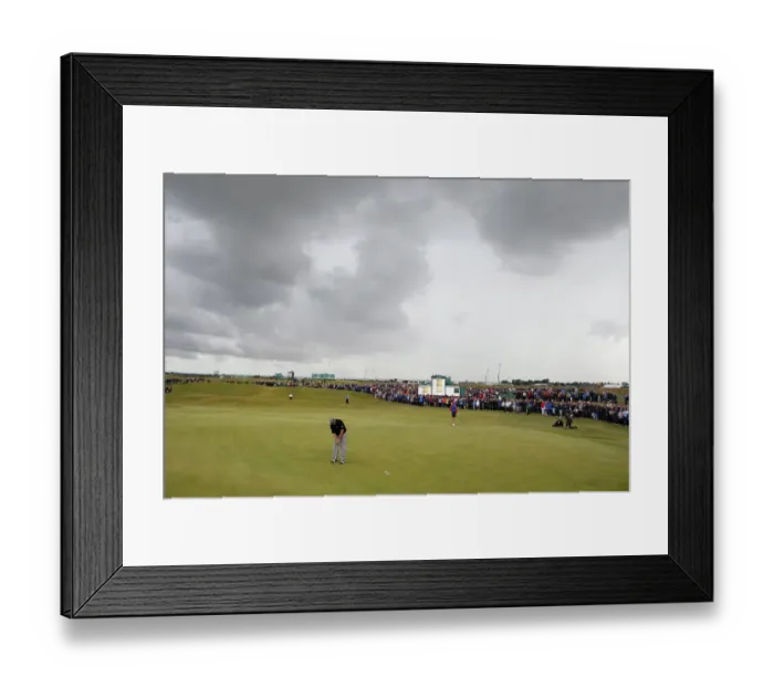 Framed Print : Darren Clarke On The 11th Under Heavy Clouds Framed Print : Darren Clarke On The 11th Under Heavy Clouds