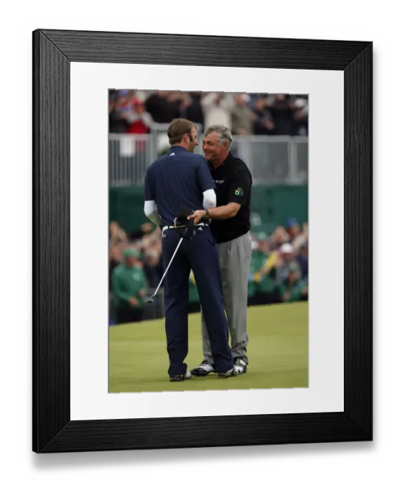 Framed Print : Darren Clarke & Dustin Johnson Framed Print : Darren Clarke & Dustin Johnson