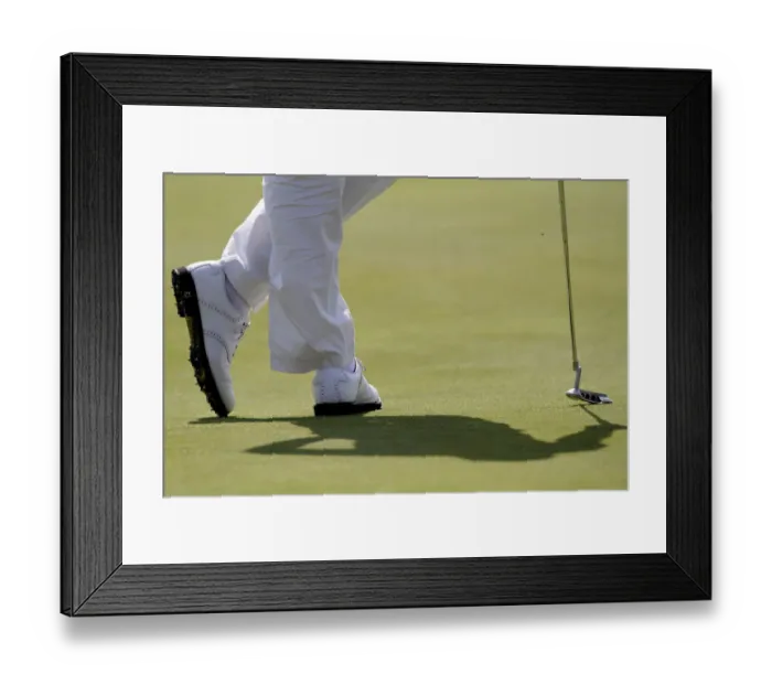Framed Print : Golfers Shadow Framed Print : Golfers Shadow