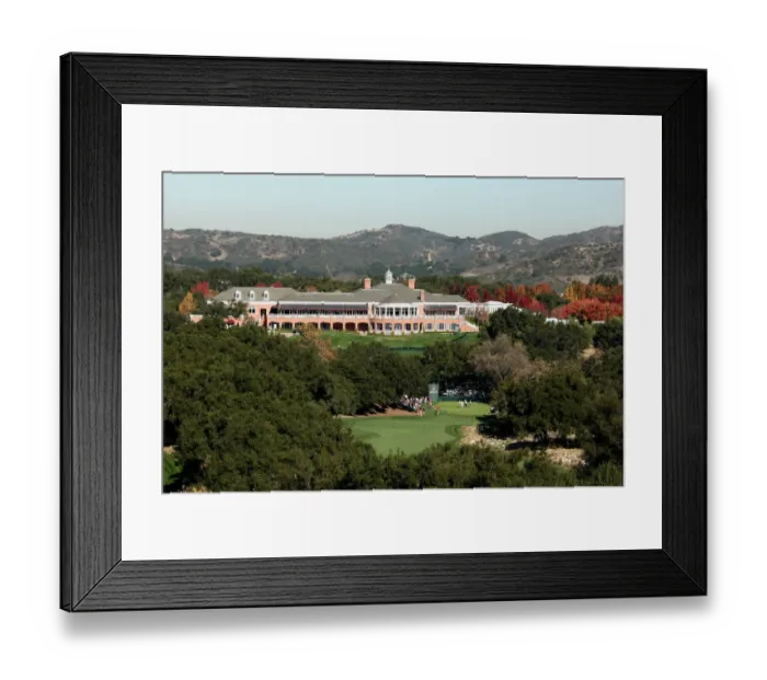 Framed Print : 18th Hole & Clubhouse Framed Print : 18th Hole & Clubhouse