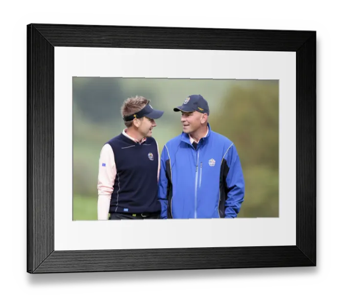 Framed Print : Ian Poulter & Thomas Bjorn Framed Print : Ian Poulter & Thomas Bjorn