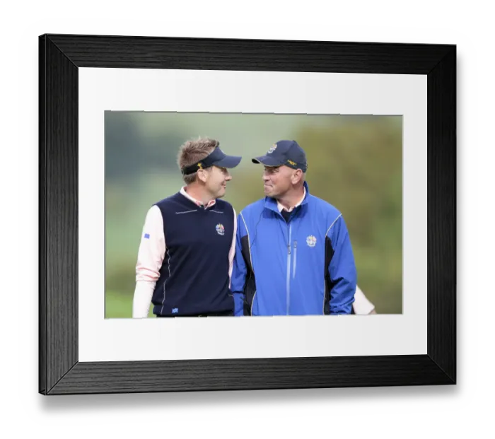 Framed Print : Ian Poulter & Thomas Bjorn Framed Print : Ian Poulter & Thomas Bjorn