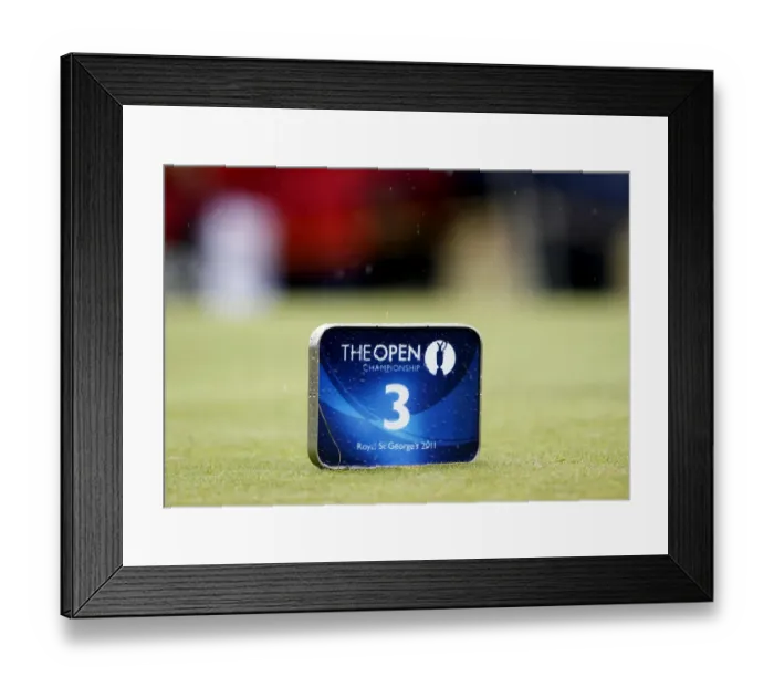 Framed Print : The Open Sign On Tee Framed Print : The Open Sign On Tee