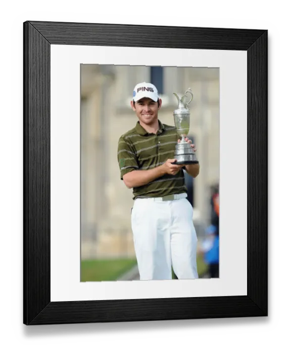 Framed Print : The Open Winner Louis Oosthuizen