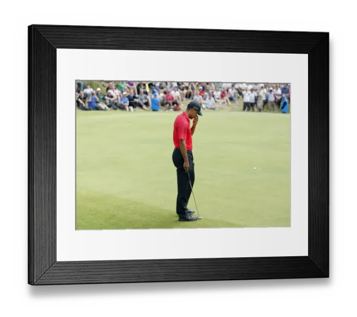 Framed Print : Tiger Woods Misses Putt Framed Print : Tiger Woods Misses Putt