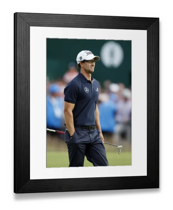 Framed Print : Adam Scott On 18th Framed Print : Adam Scott On 18th