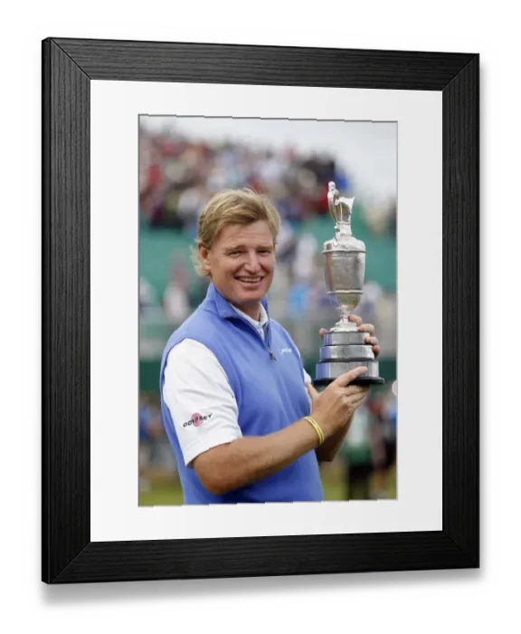 Framed Print : Ernie Els Open Champion 2012 The Open Championship 2012, Royal Lytham
