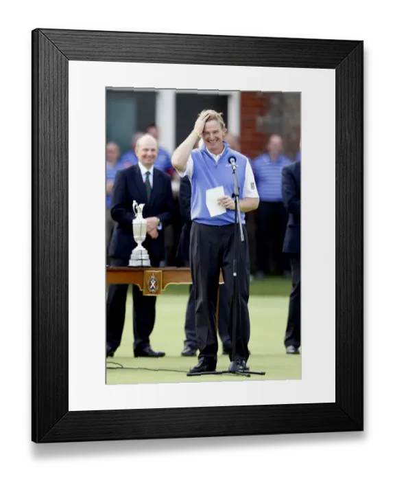Framed Print : Ernie Els Open Champion 2012 The Open Championship 2012, Royal Lytham