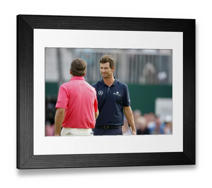 Framed Print : Adam Scott& Graeme Mcdowell