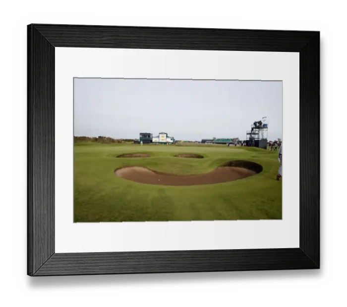 Framed Print : Greenside Bunkers On 17th Hole Framed Print : Greenside Bunkers On 17th Hole