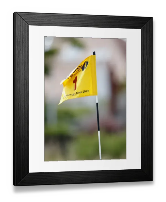 Framed Print : Flag On 1st Hole Framed Print : Flag On 1st Hole