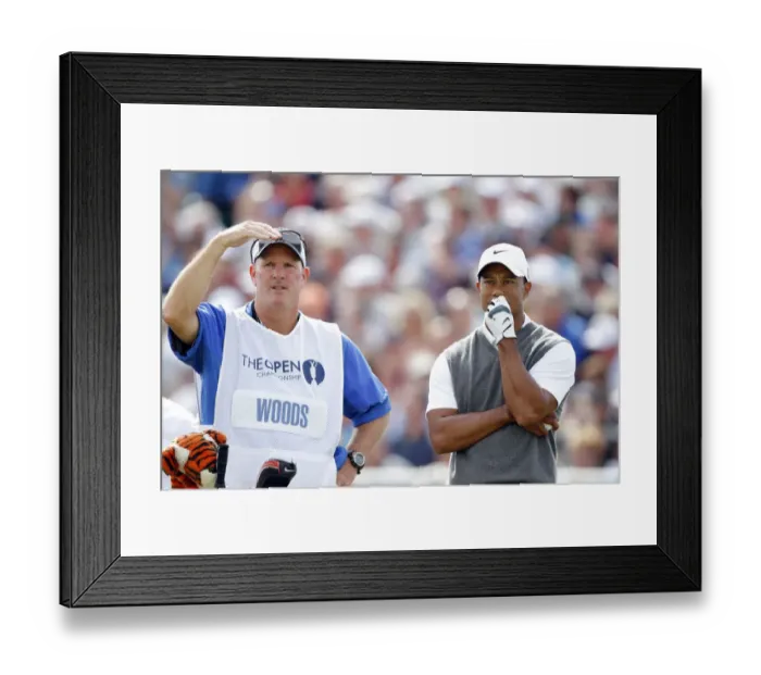 Framed Print : Tiger Woods Picks Ball Out Of Hole Framed Print : Tiger Woods Picks Ball Out Of Hole
