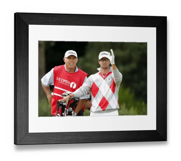 Framed Print : Adam Scott & Steve Williams