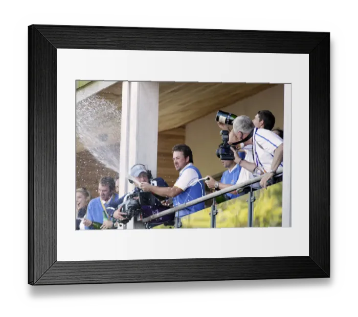 Framed Print : Graeme Mcdowell Celebrates