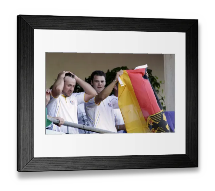Framed Print : Graeme Mcdowell & Martin Kaymer
