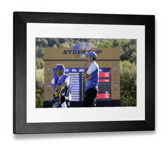 Framed Print : Ross Fisher & With Caddie Framed Print : Ross Fisher & With Caddie