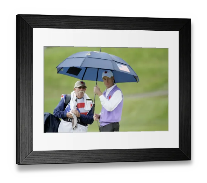 Framed Print : Jim Furyk & Caddy Framed Print : Jim Furyk & Caddy
